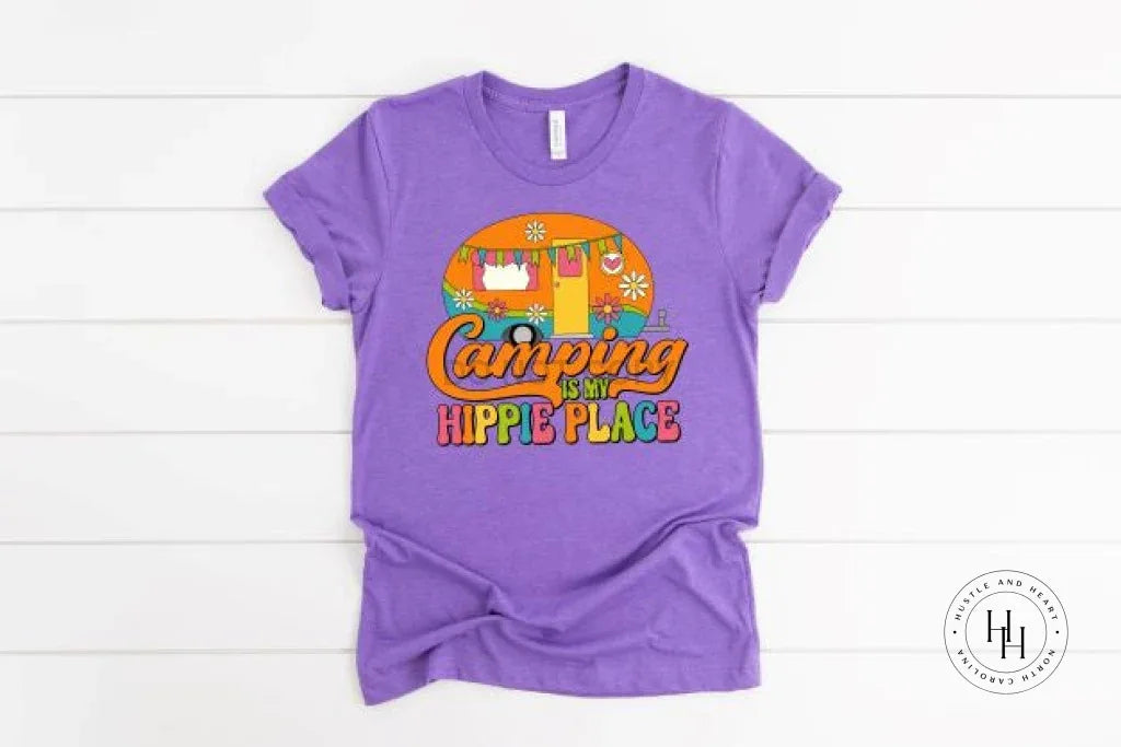 Camping is my Hippie Place Graphic Tee - Merch Girls