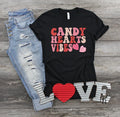 Candy Hearts Vibes Graphic Tee - Merch Girls