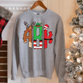 Christmas Trio Monogram Graphic Sweatshirt - Merch Girls