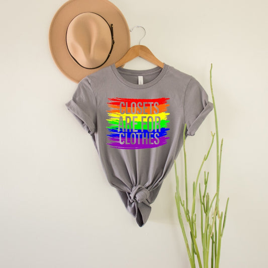 Closets Are For Clothes Pride Graphic Tee