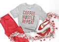Coffee Hustle Repeat Graphic Tee - Merch Girls