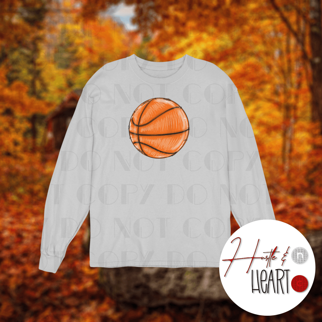 Custom Basketball Team Name Long Sleeve Design Digital Artwork