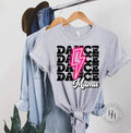 Dance Mama Pink Neon Lightning Bolt Graphic Tee - Merch Girls