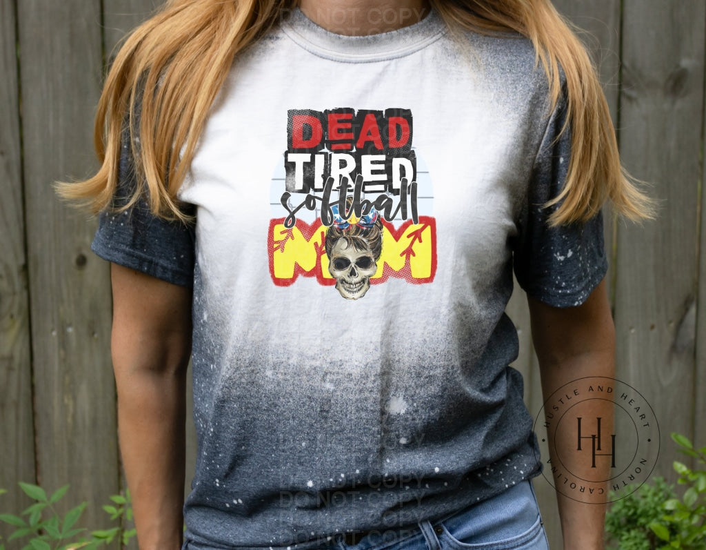 Dead Tired Blank Mom - Sublimation Transfer Adult 8.5 X 11 / Softball Sublimation