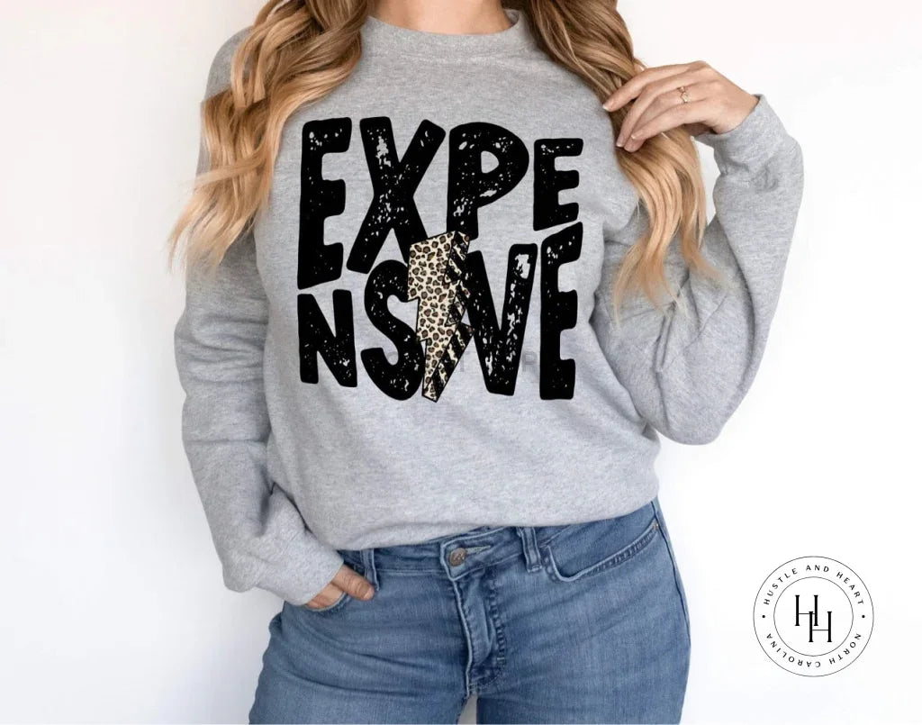 Expensive Lightning Bolt Graphic Tee - Merch Girls
