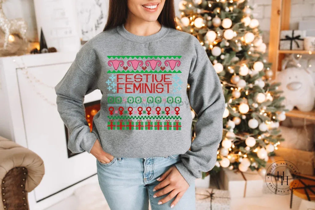 Festive Feminist Graphic Tee - Merch Girls