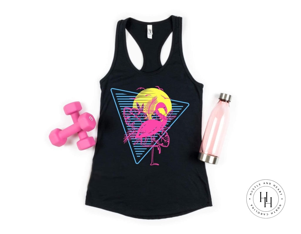 Flamingo Graphic Tank Unisex Tee