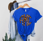 Football Leopard Monogram Graphic Tee - Merch Girls