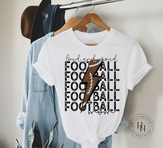 Football Mom Lightning Bolt Shirt