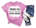 Friendly PSA Bleach Tee - Merch Girls