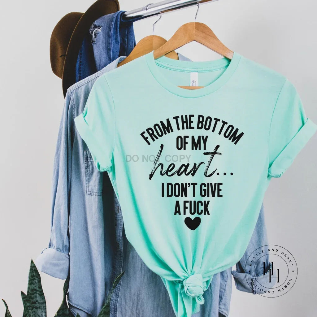 From The Bottom Of My Heart Graphic Tee - Merch Girls