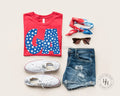 GA Retro Distressed Star Graphic Tee - Merch Girls