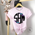 Galaxy Leopard Monogram Graphic Tee - Merch Girls