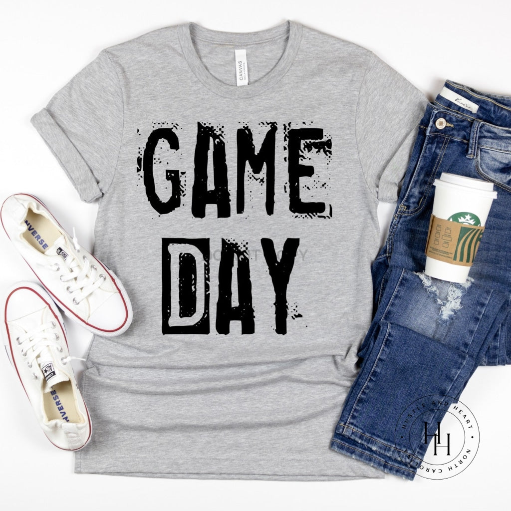 Game Day Black Burnbook Graphic Tee Dtg