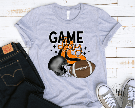 Game Day Orange Graphic Tee Shirt