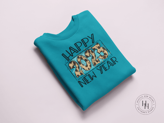 Happy 2023 Watercolor New Year Celebration Graphic Tee Or Sweatshirt Unisex / Youth Small Shirt