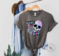 Have A Nice Day Neon Skull Graphic Tee - Merch Girls