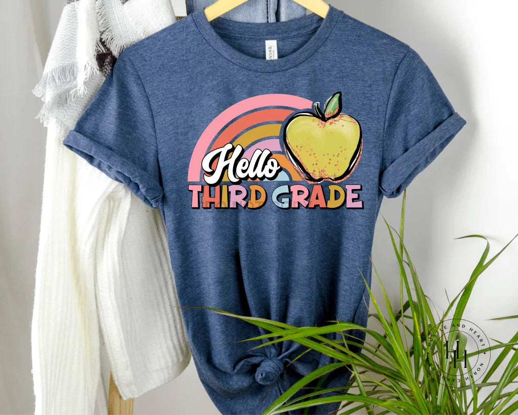 Hello 3rd Grade Graphic Tee - Merch Girls