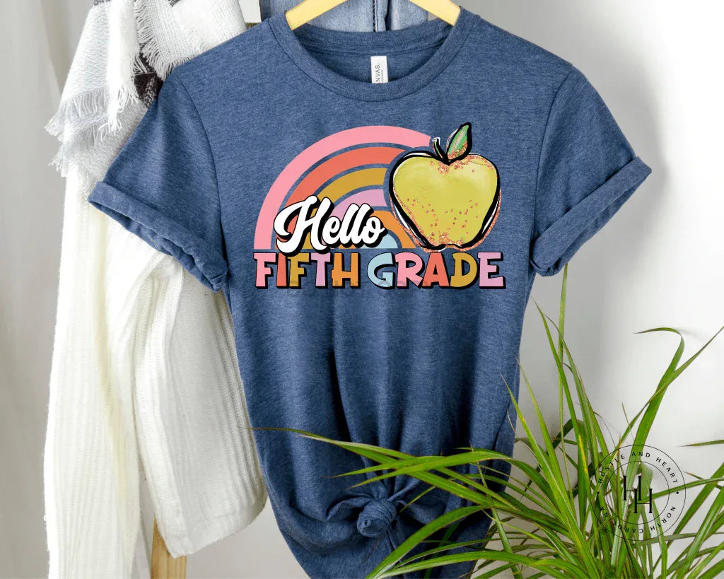 Hello 5th Grade Graphic Tee - Merch Girls