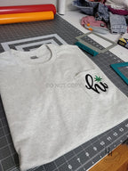 "hi" Gildan Ultra Cotton Embroidered Pocket Tee - Merch Girls