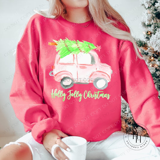 Holly Jolly Christmas Graphic Tee Dtg