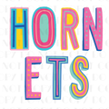 Hornets Colorful Block PNG Digital File - Merch Girls