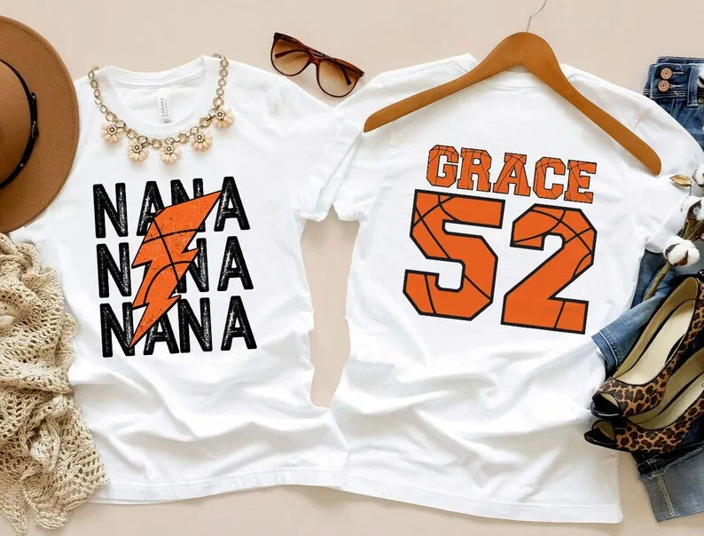 Name Customizable Basketball Graphic Tee - Merch Girls