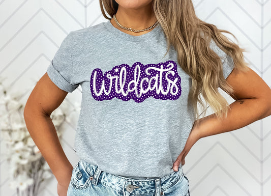 Wildcats Faux Applique