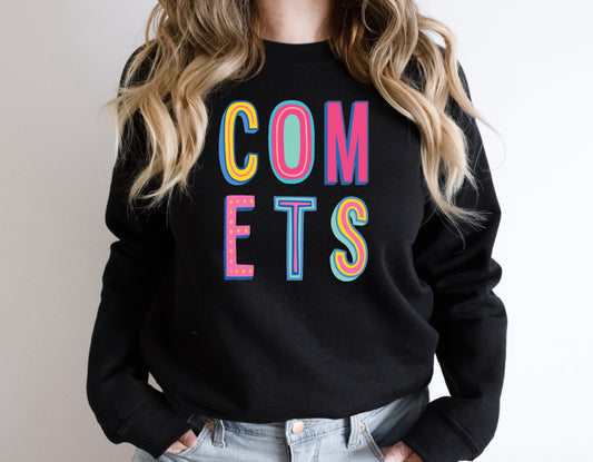 Comets Colorful Graphic Tee