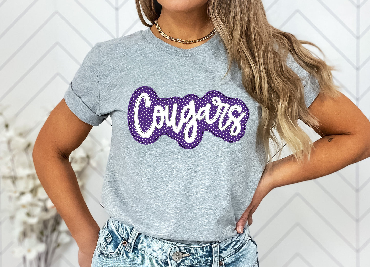 Cougars Faux Applique