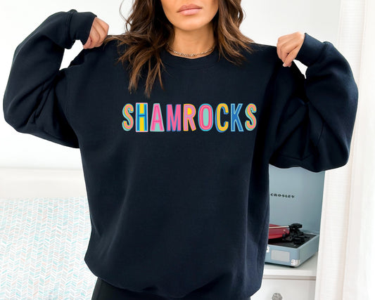 Shamrocks Colorful Graphic Tee