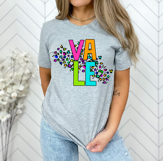 Vale Bright Neon Mascot Graphic Tee - DTG ONLY Tee