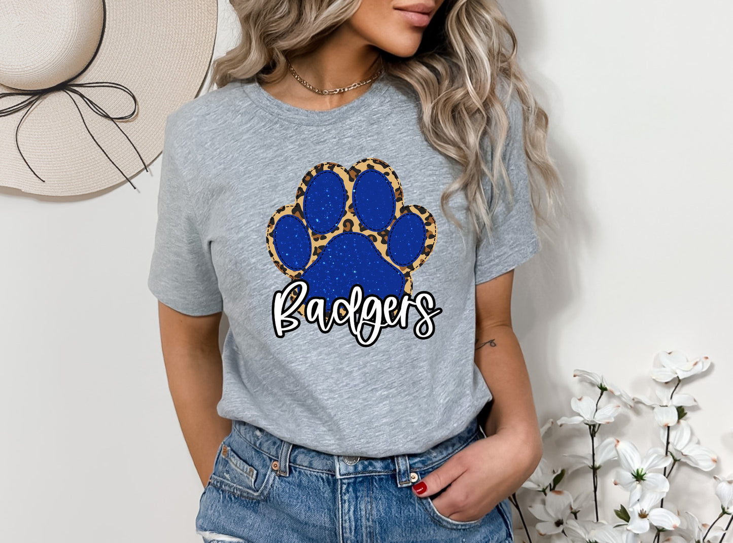 Badgers Pawprint Graphic Tee