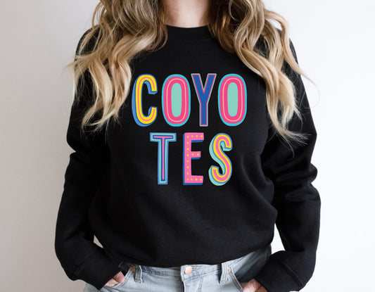 Coyotes Colorful Graphic Tee
