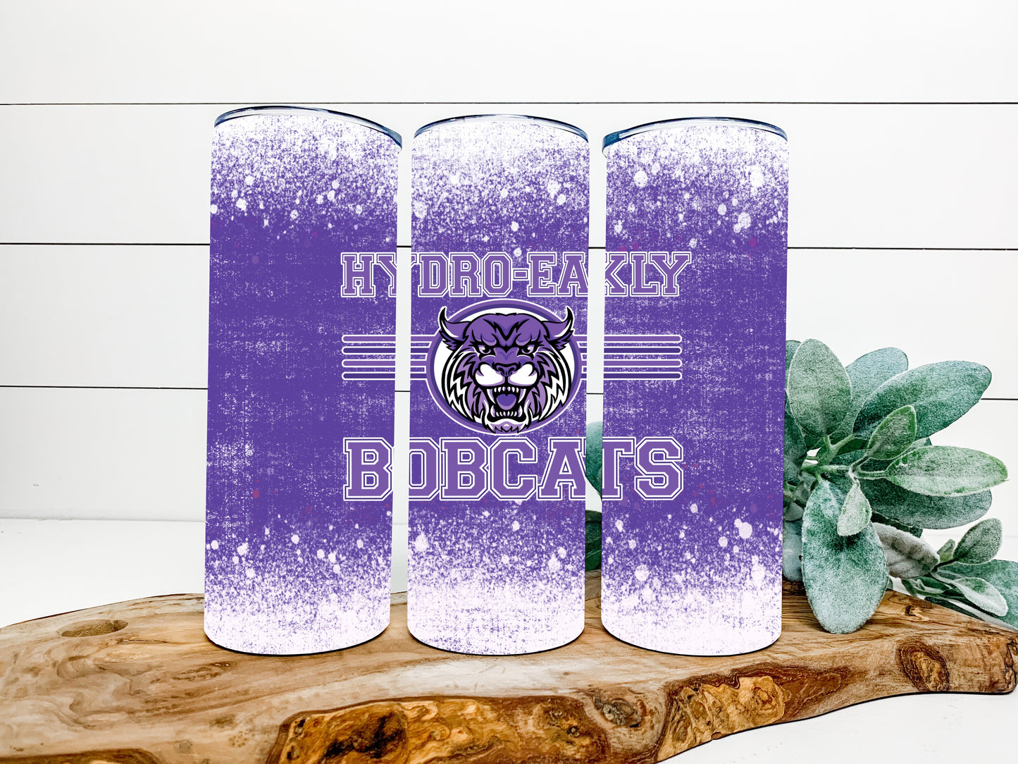 Hydro-Eakly Bobcats Completed 20oz Skinny Tumbler