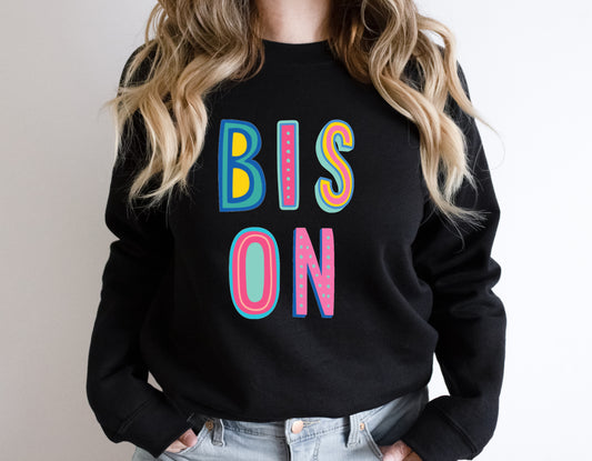 Bison Colorful Graphic Tee