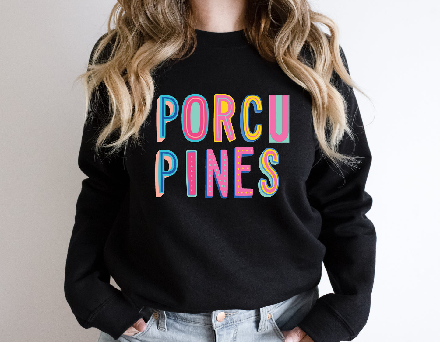 Porcupines Colorful Graphic Tee