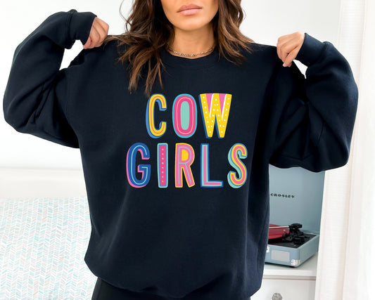 Cowgirls Colorful Graphic Tee