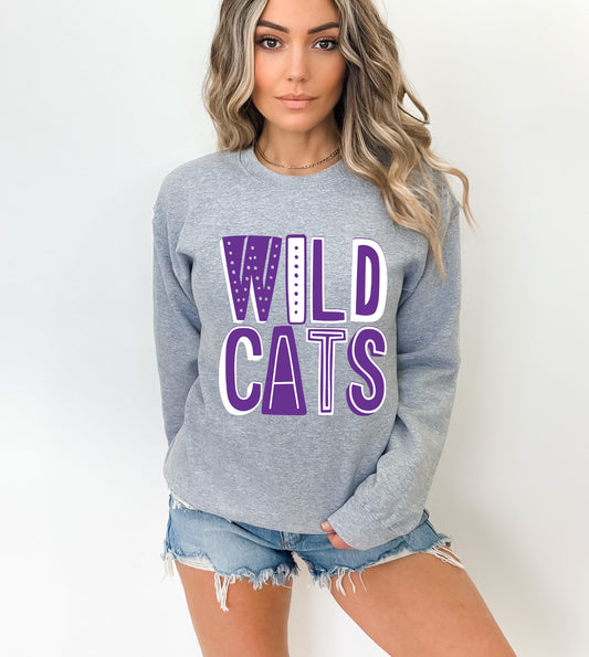 Wildcats Colorful Graphic Tee