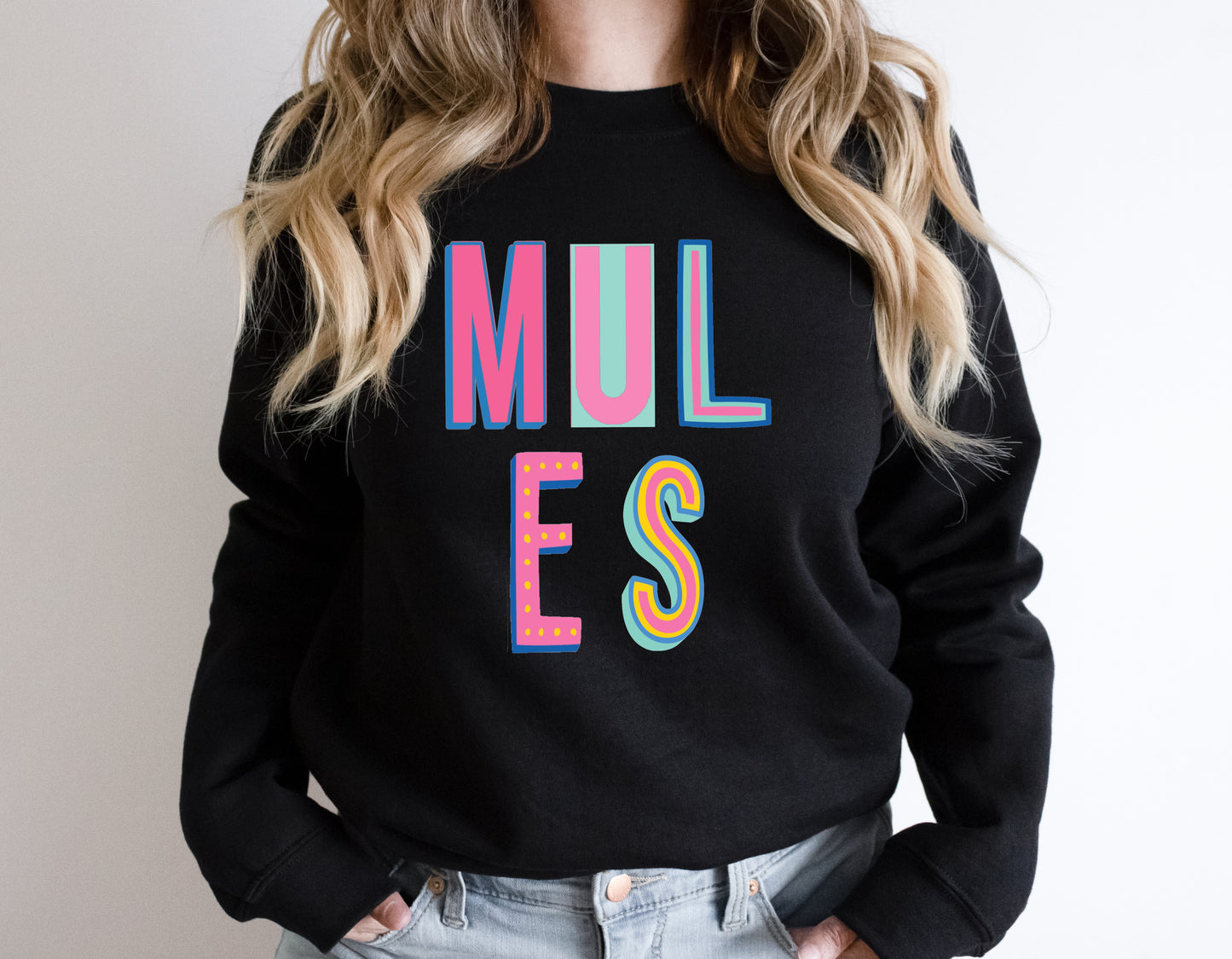 Mules Colorful Graphic Tee