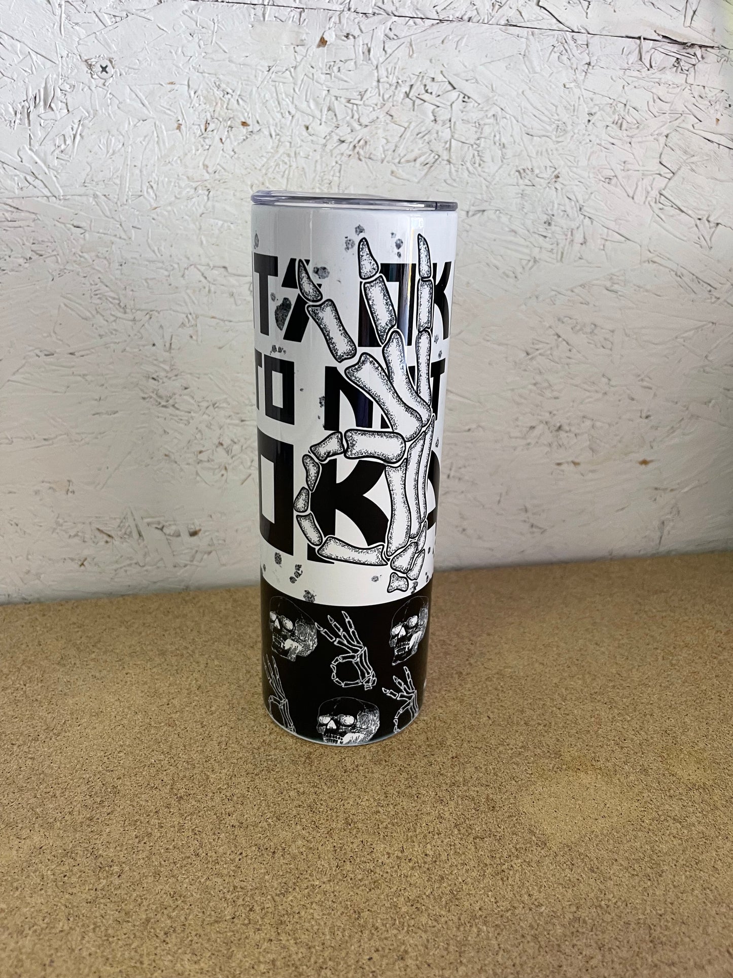 It’s ok to not be okay Completed 20oz Skinny Tumbler