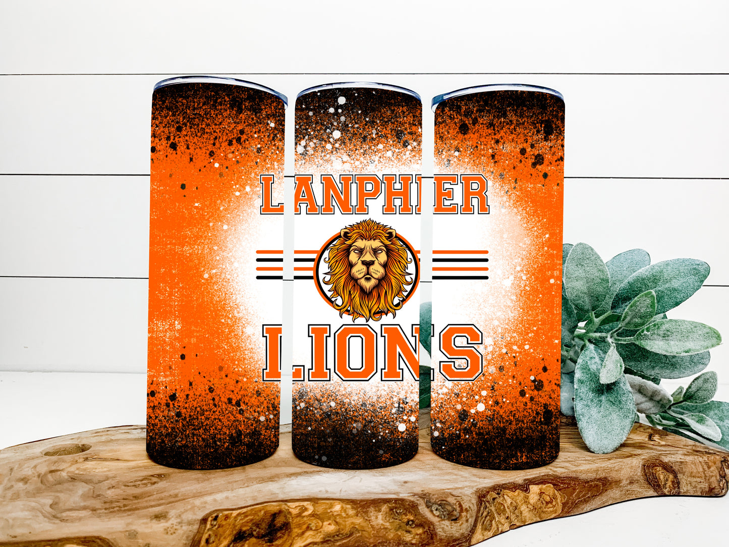 Lanphier Lions Completed 20oz Skinny Tumbler