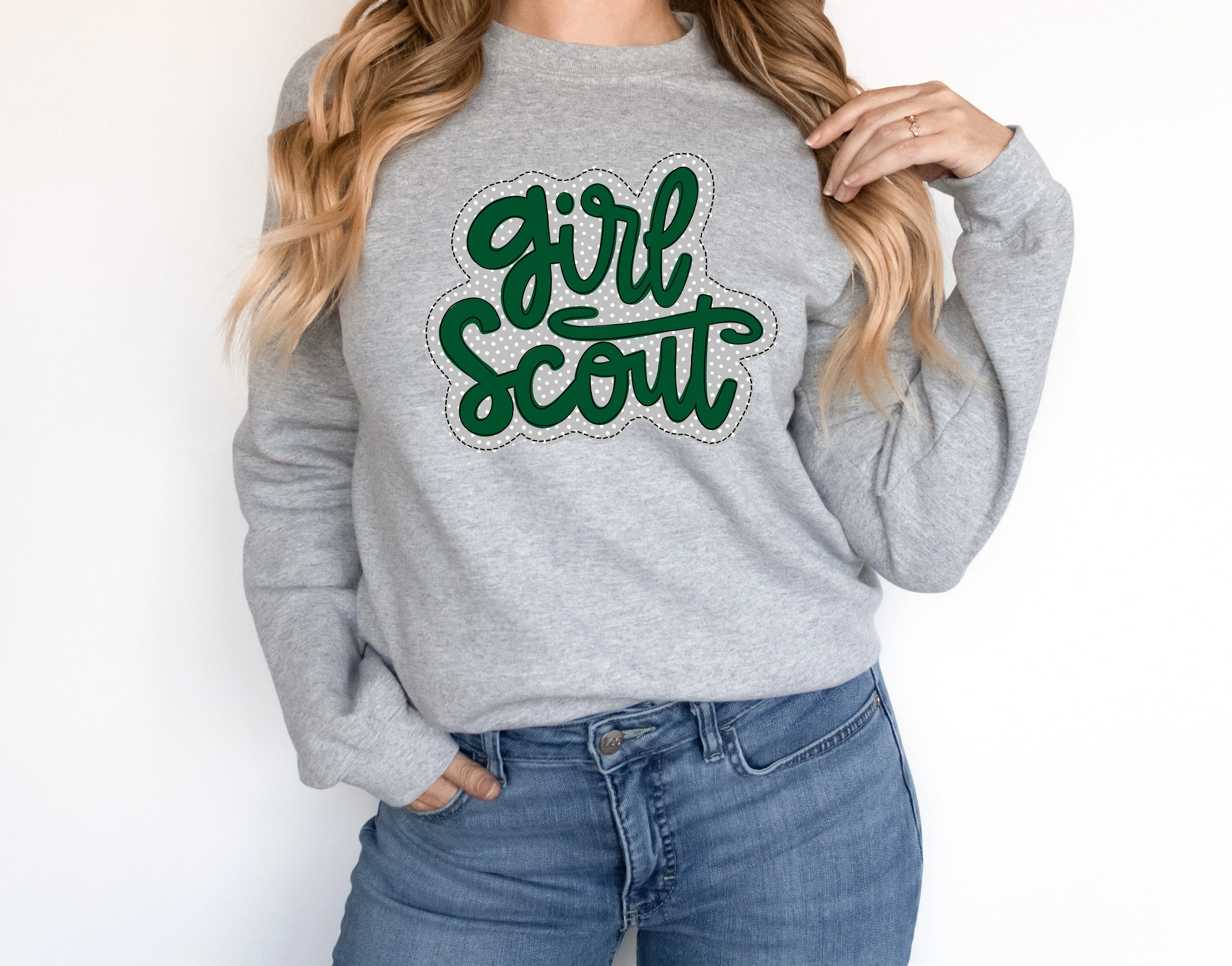 Girl Scout Faux Applique Graphic Tee - Merch Girls