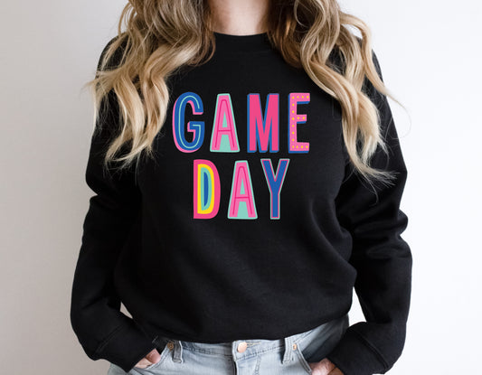 Game Day Colorful Graphic Tee
