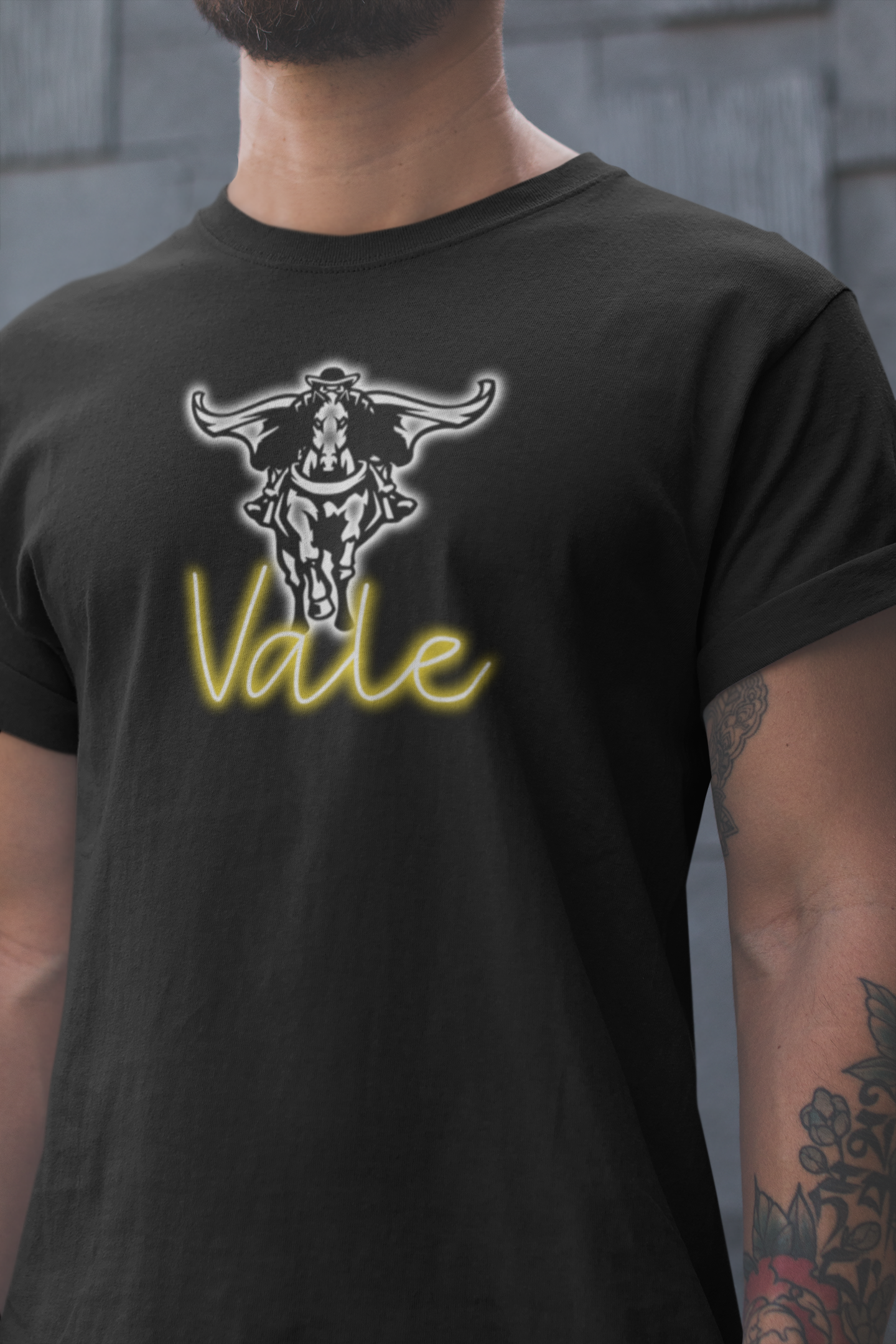 Vale Neon Mascot Graphic Tee - DTG ONLY