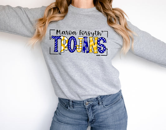 Maroa Forsyth Trojans Doodle Graphic Tee