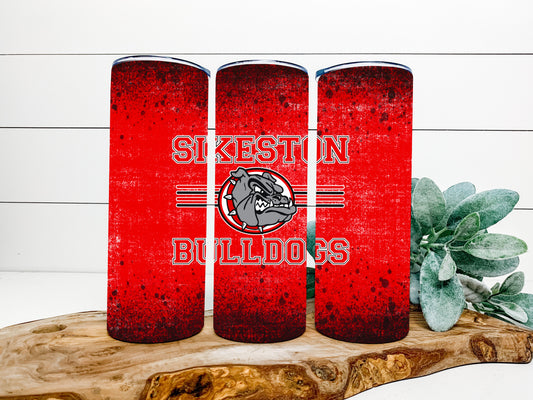 Sikeston Bulldogs Completed 20oz Skinny Tumbler