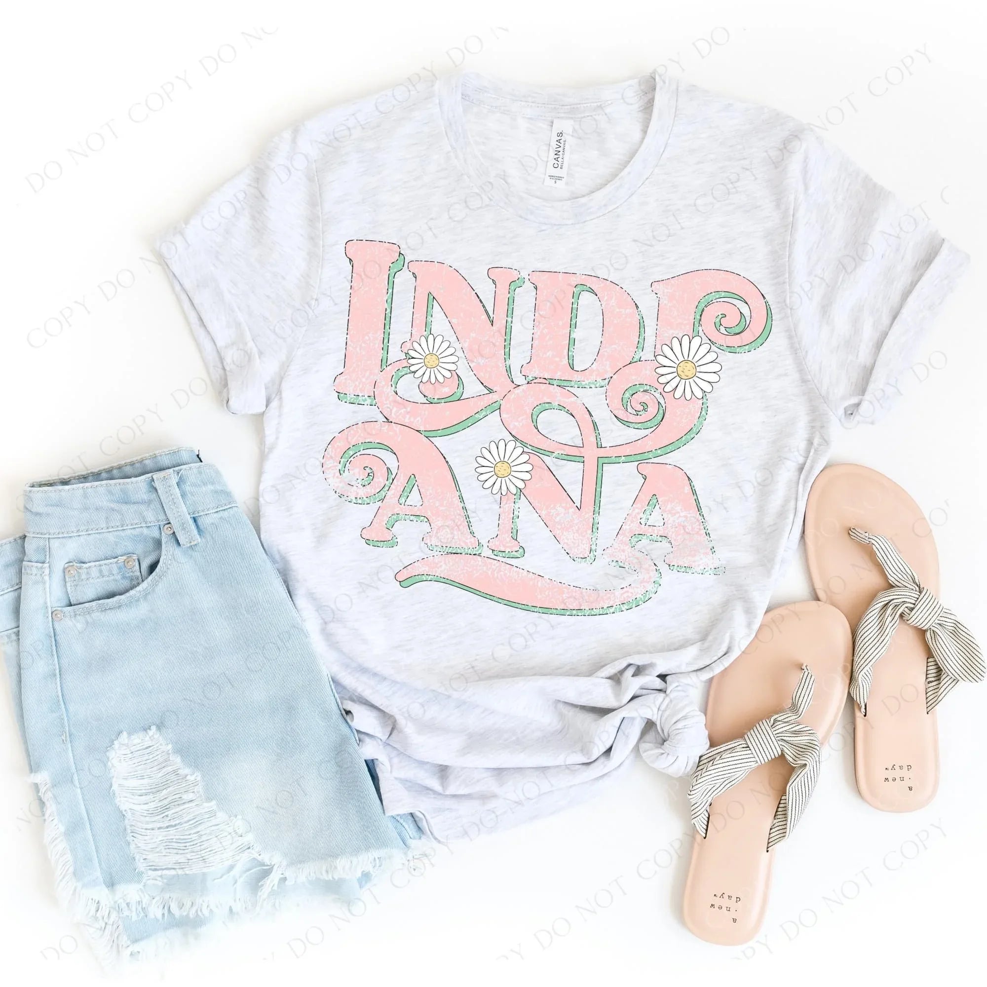 Indiana Floral Graphic Tee - Merch Girls