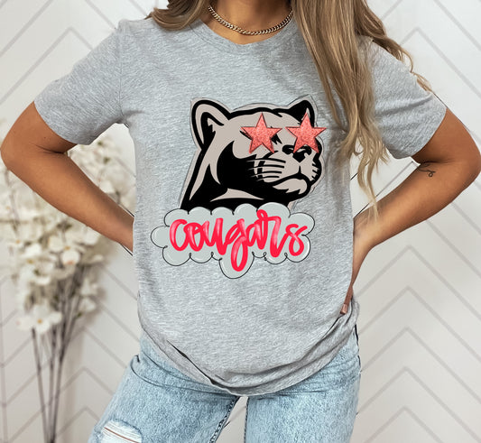Cougars Preppy Graphic Tee