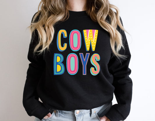 Cowboys Colorful Graphic Tee